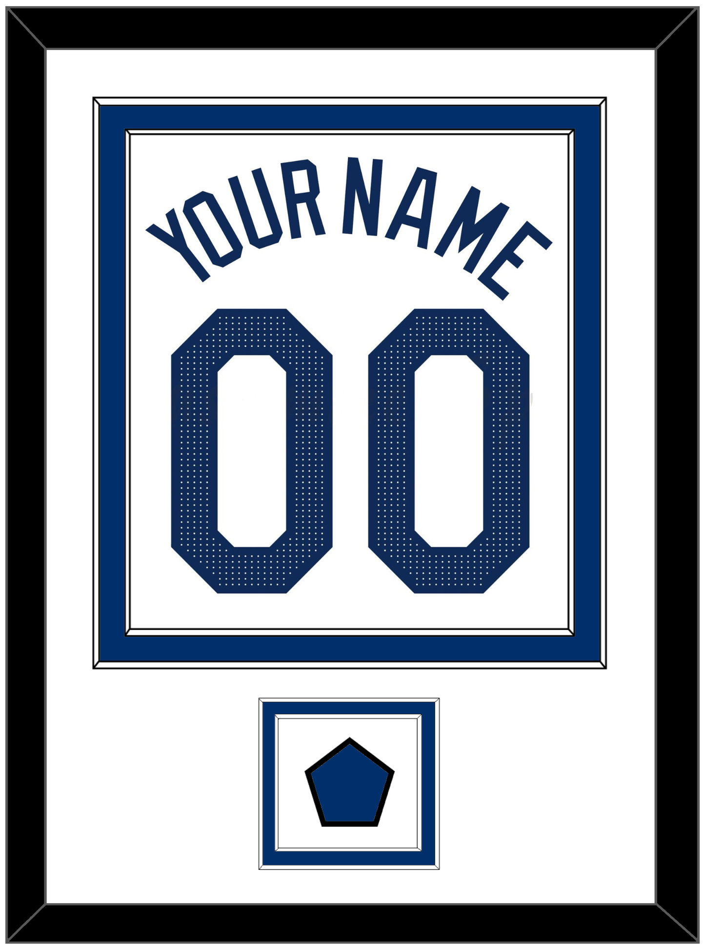Los Angeles Name, Number & Logo Patch - Home White - Signature Tier 1