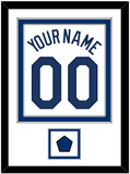 Los Angeles Name, Number & Logo Patch - Home White (2007-2023) - Double Mat 1