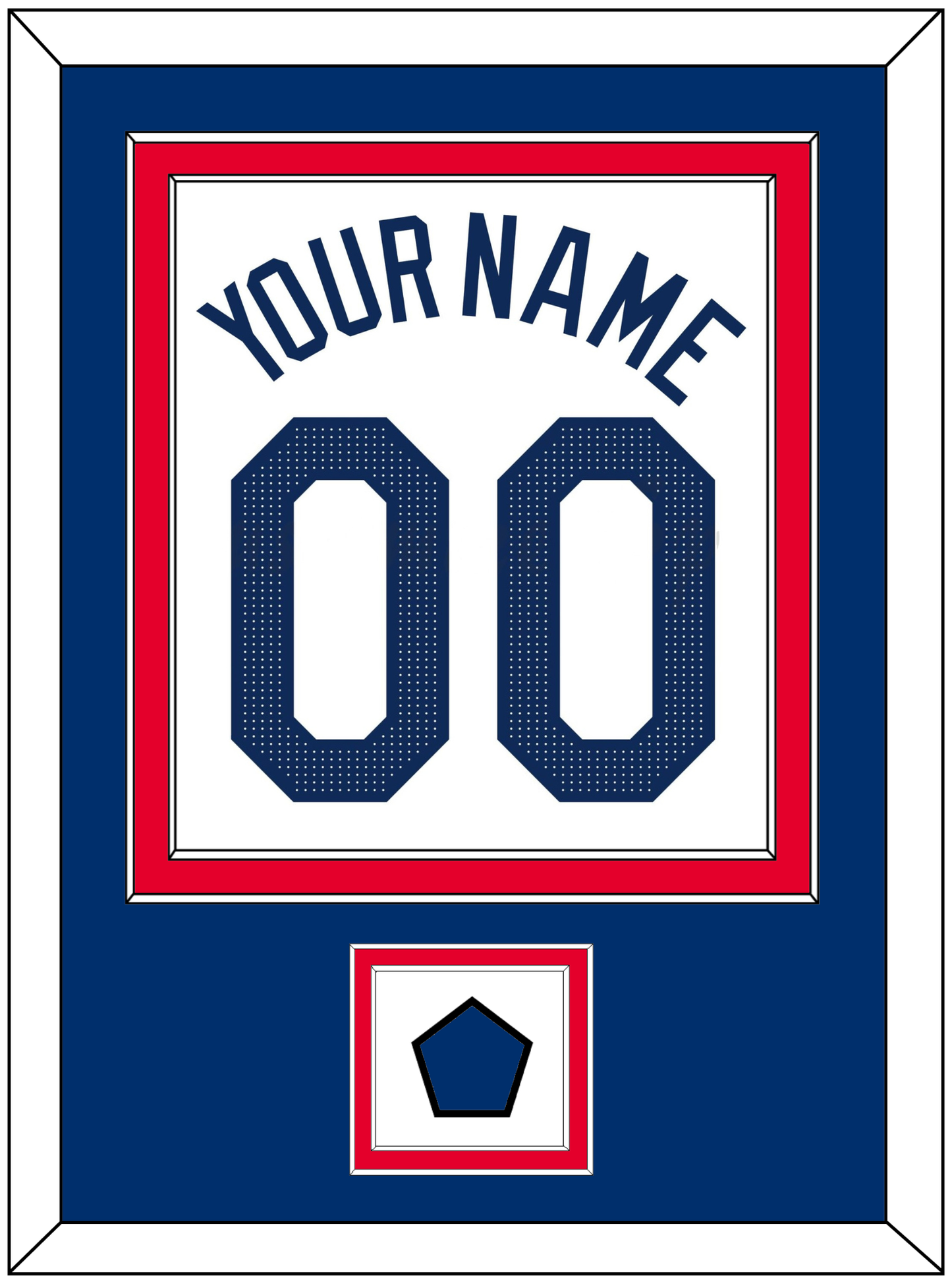 Los Angeles Name, Number & Logo Patch - Home White - Signature Tier 2