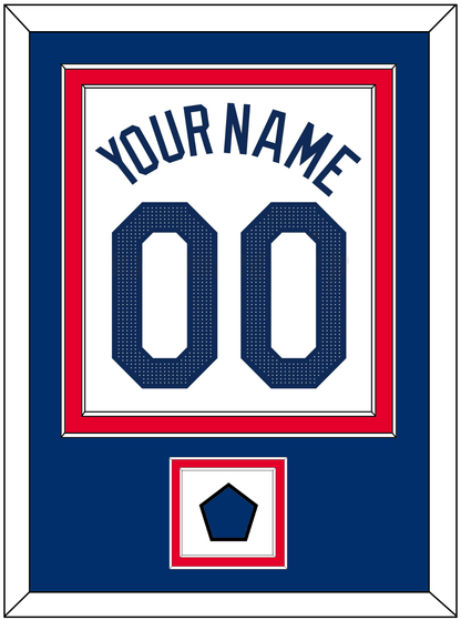 Los Angeles Name, Number & Logo Patch - Home White - Signature Tier 2