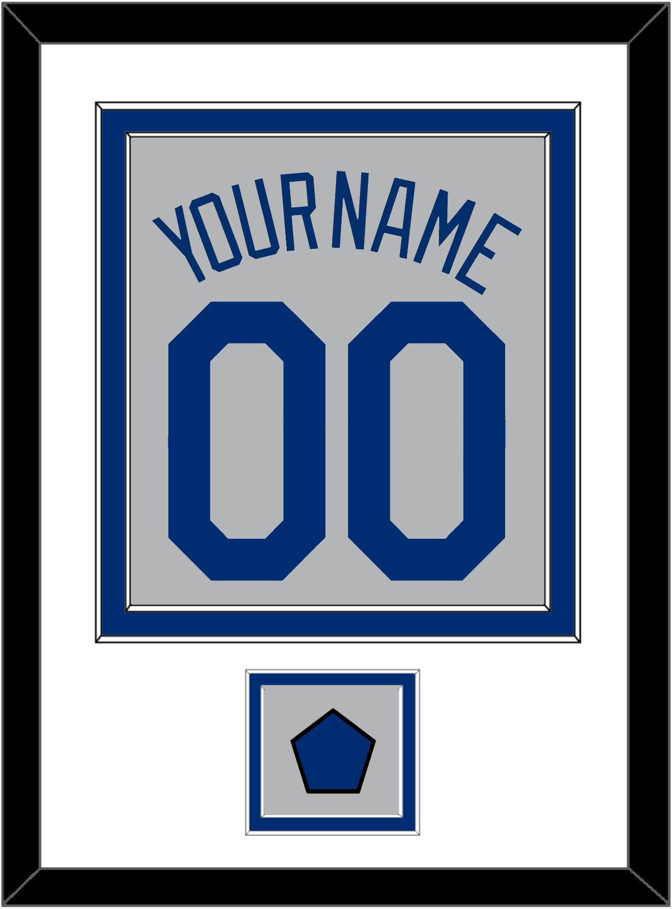 Los Angeles Name, Number & Logo Patch - Road Gray - Signature Tier 1