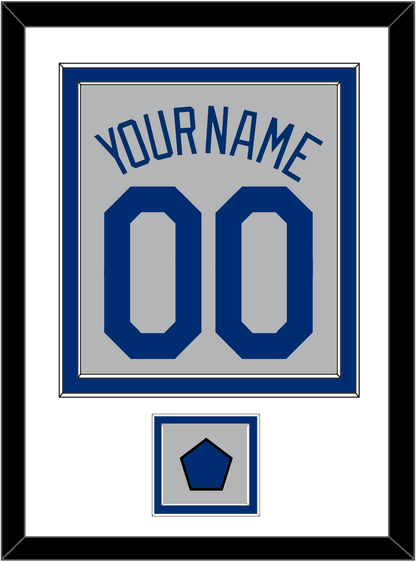 Los Angeles Name, Number & Logo Patch - Road Gray - Signature Tier 1
