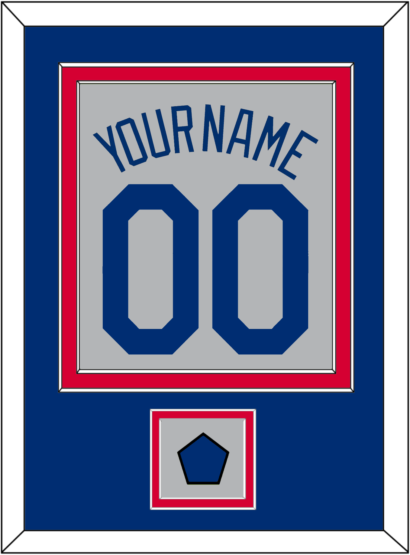 Los Angeles Name, Number & Logo Patch - Road Gray - Signature Tier 2