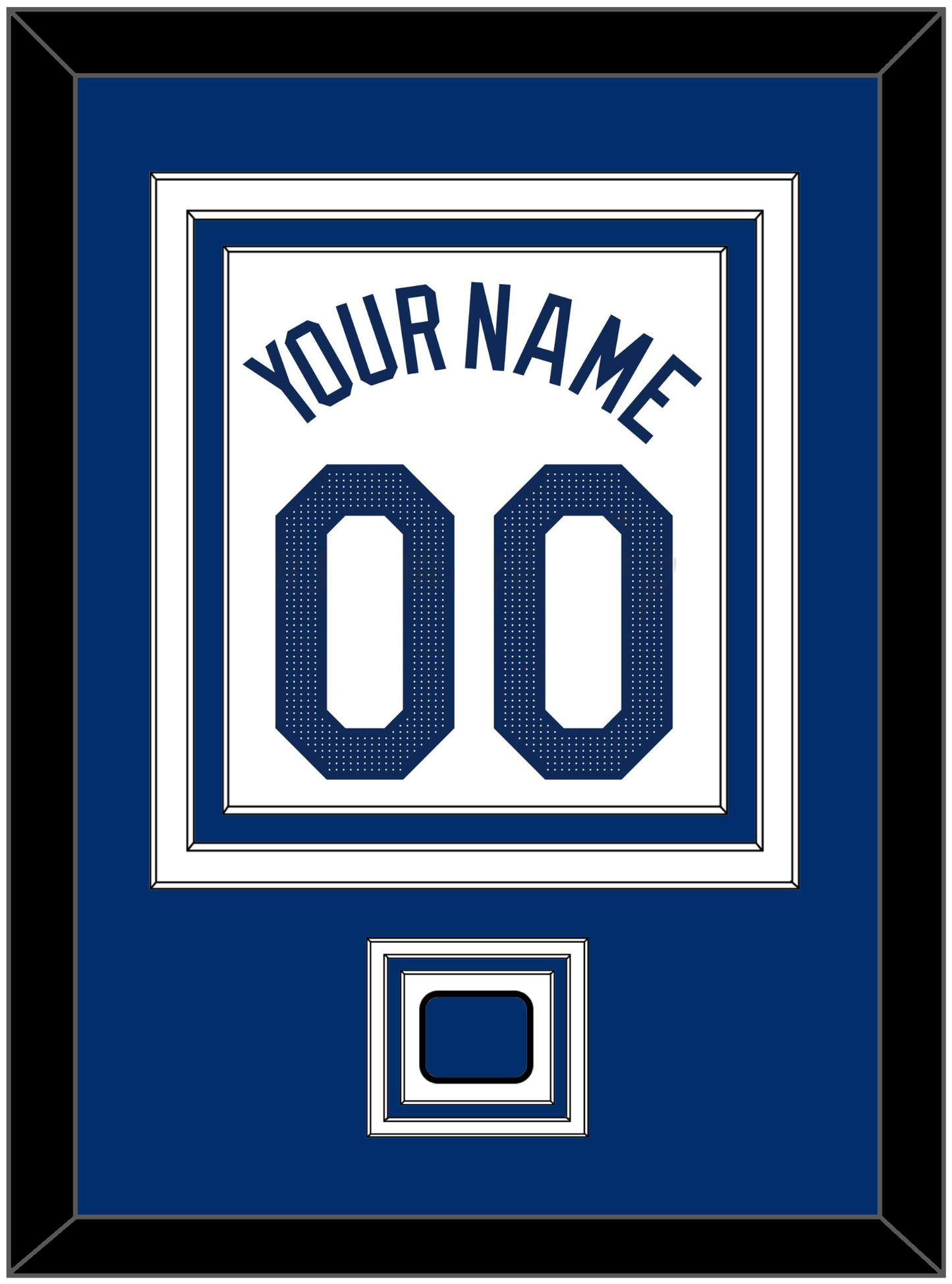 Los Angeles Name, Number & Logo Patch - Home White - Premier Tier 2