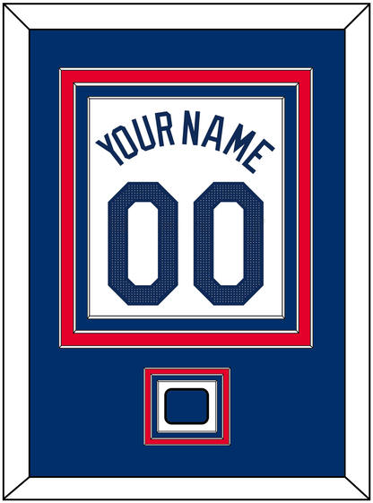 Los Angeles Name, Number & Logo Patch - Home White - Premier Tier 3