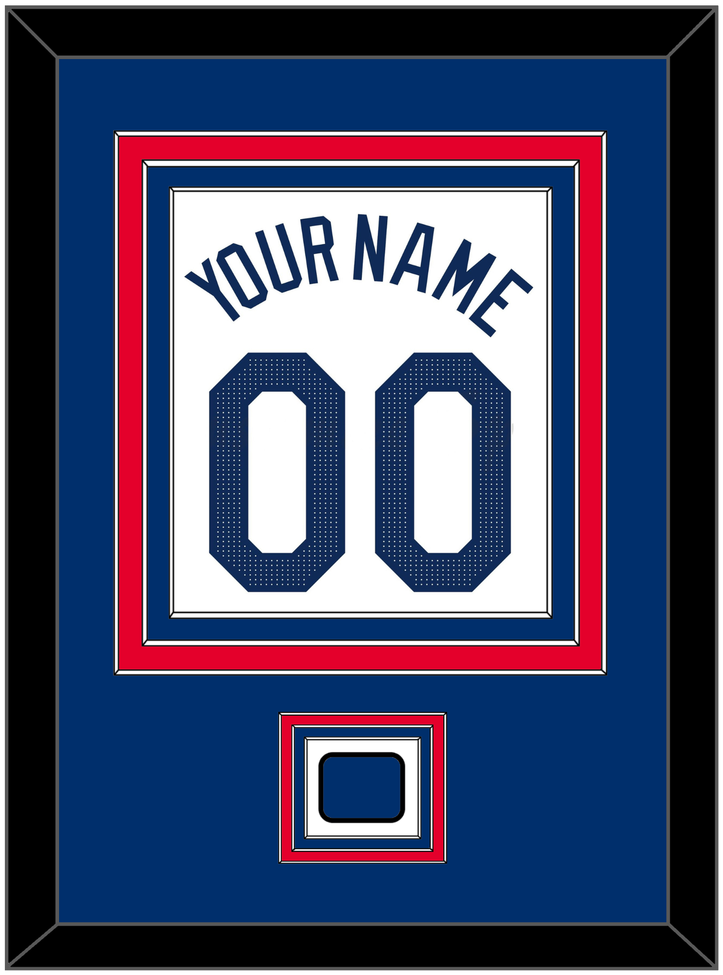 Los Angeles Name, Number & Logo Patch - Home White - Premier Tier 3