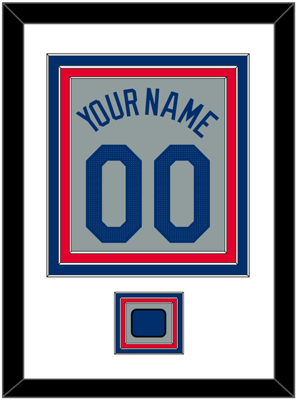 Los Angeles Name, Number & Logo Patch - Road Gray - Premier Tier 1