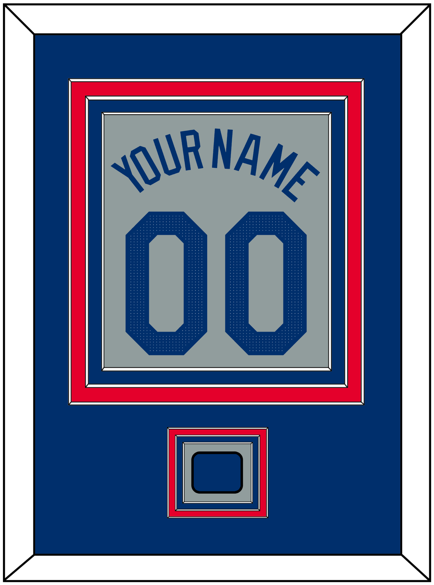 Los Angeles Name, Number & Logo Patch - Road Gray - Premier Tier 2