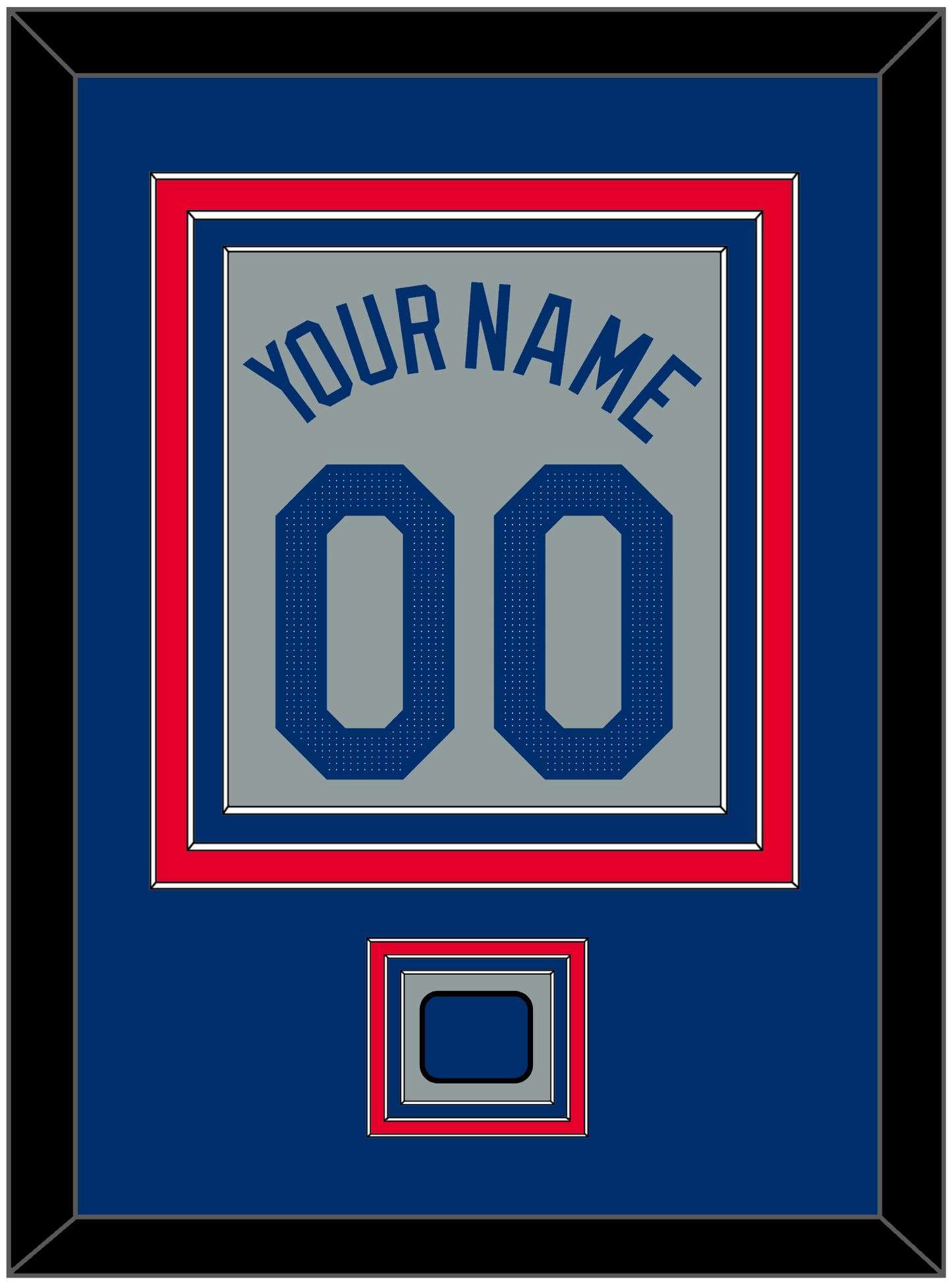 Los Angeles Name, Number & Logo Patch - Road Gray - Premier Tier 2