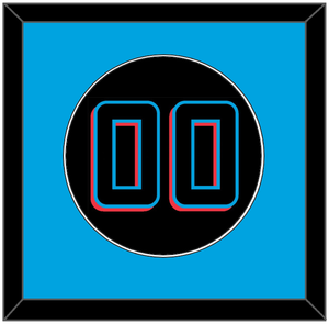 Miami Number - Alternate Black (2019-2023) - Single Mat 2