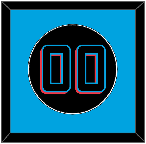 Miami Number - Alternate Black - Single Mat 2