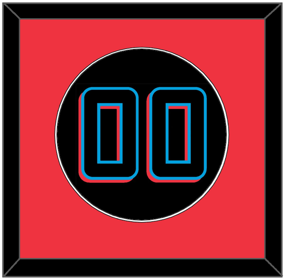 Miami Number - Alternate Black (2019-2023) - Single Mat 3