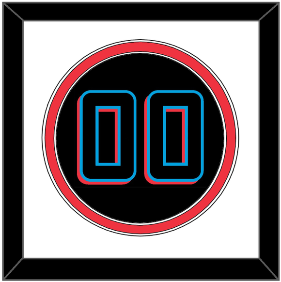 Miami Number - Alternate Black - Double Mat 2