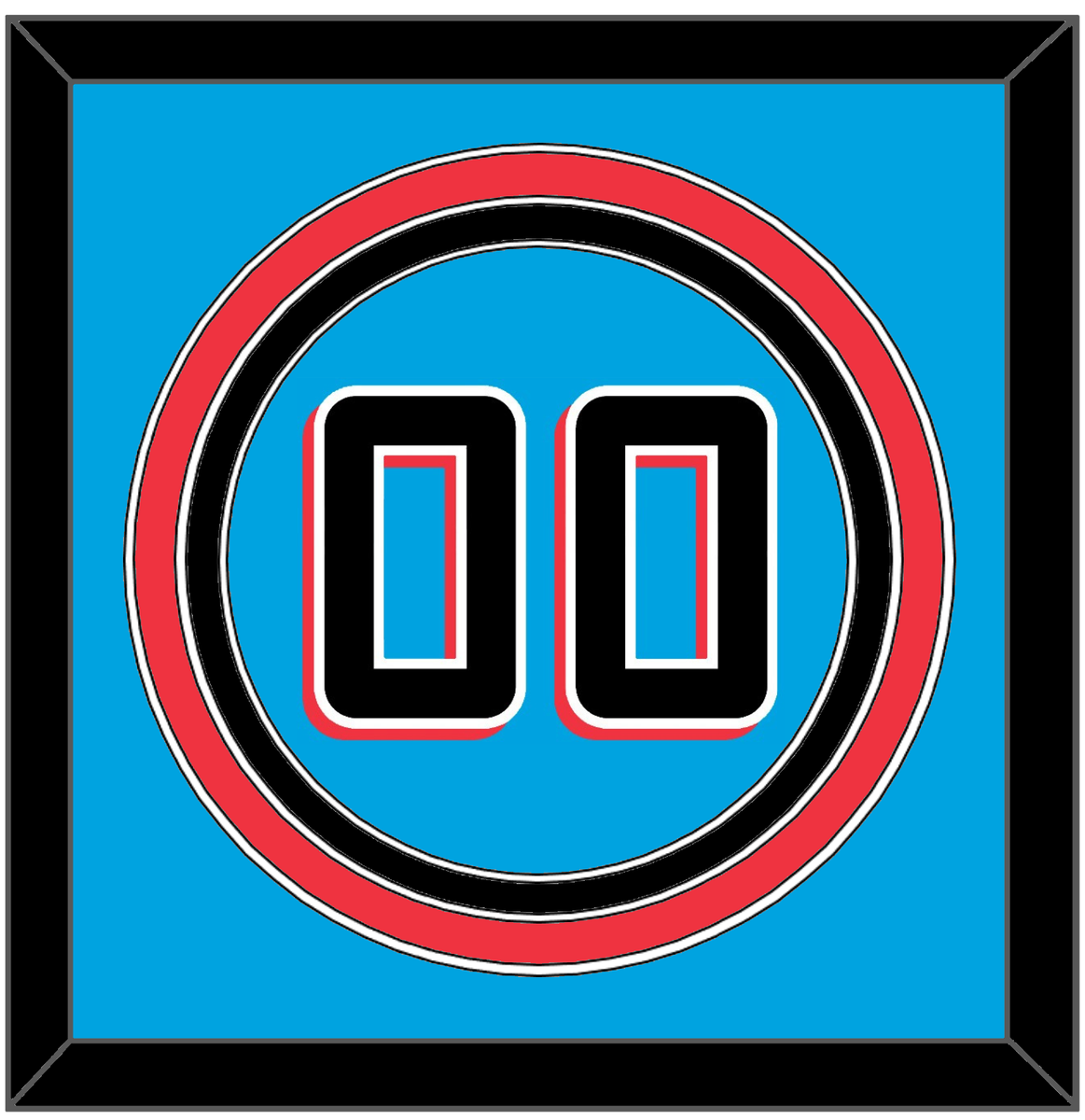 Miami Number - Alternate Blue - Triple Mat 2 – Caveman Collections