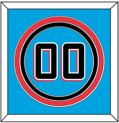 Miami Number - Alternate Blue - Premier Tier 2