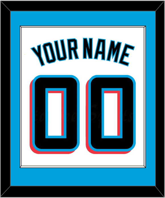 Miami Name & Number - Home White - Single Mat 1