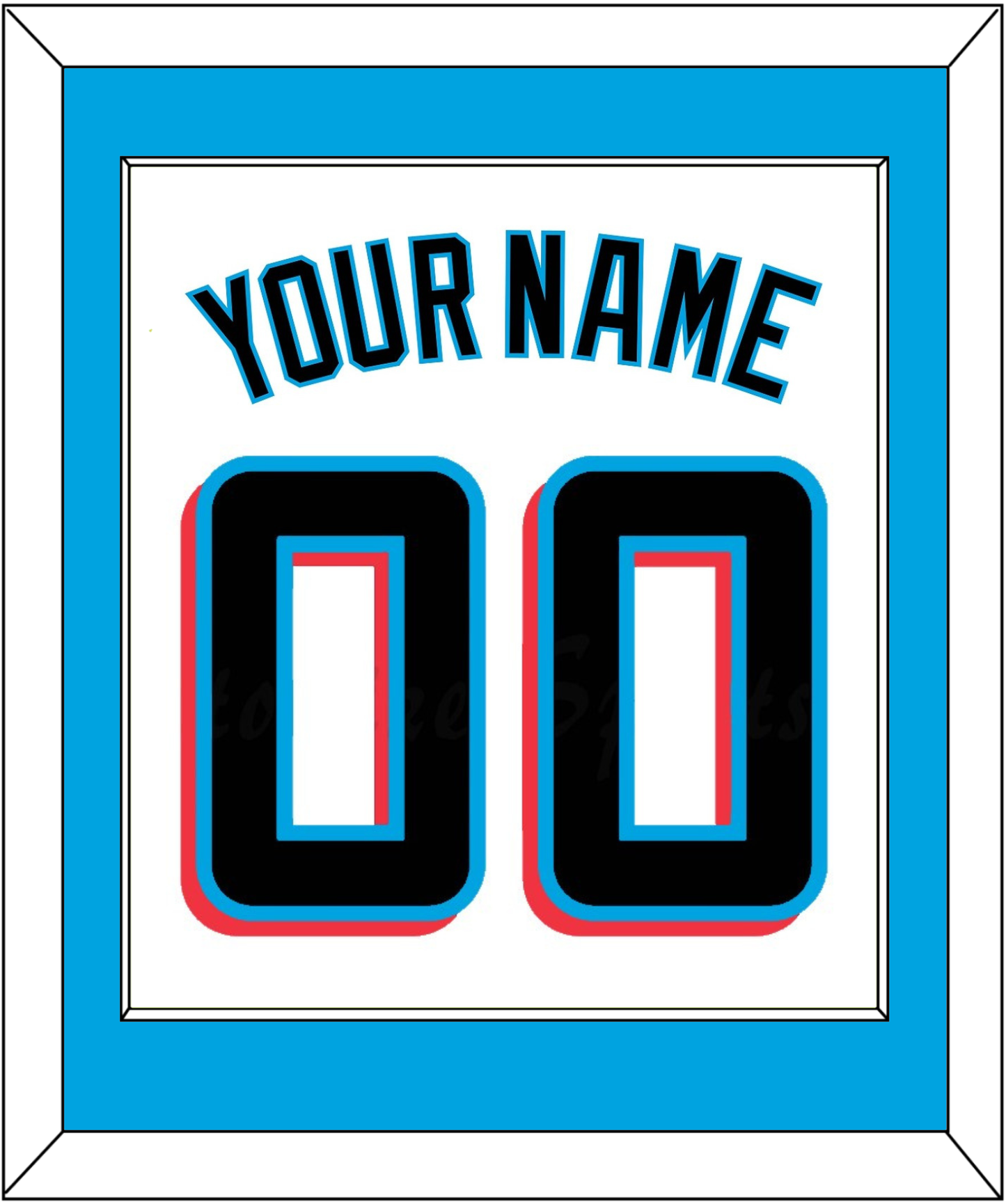 Miami Name & Number - Home White - Essential Tier 1