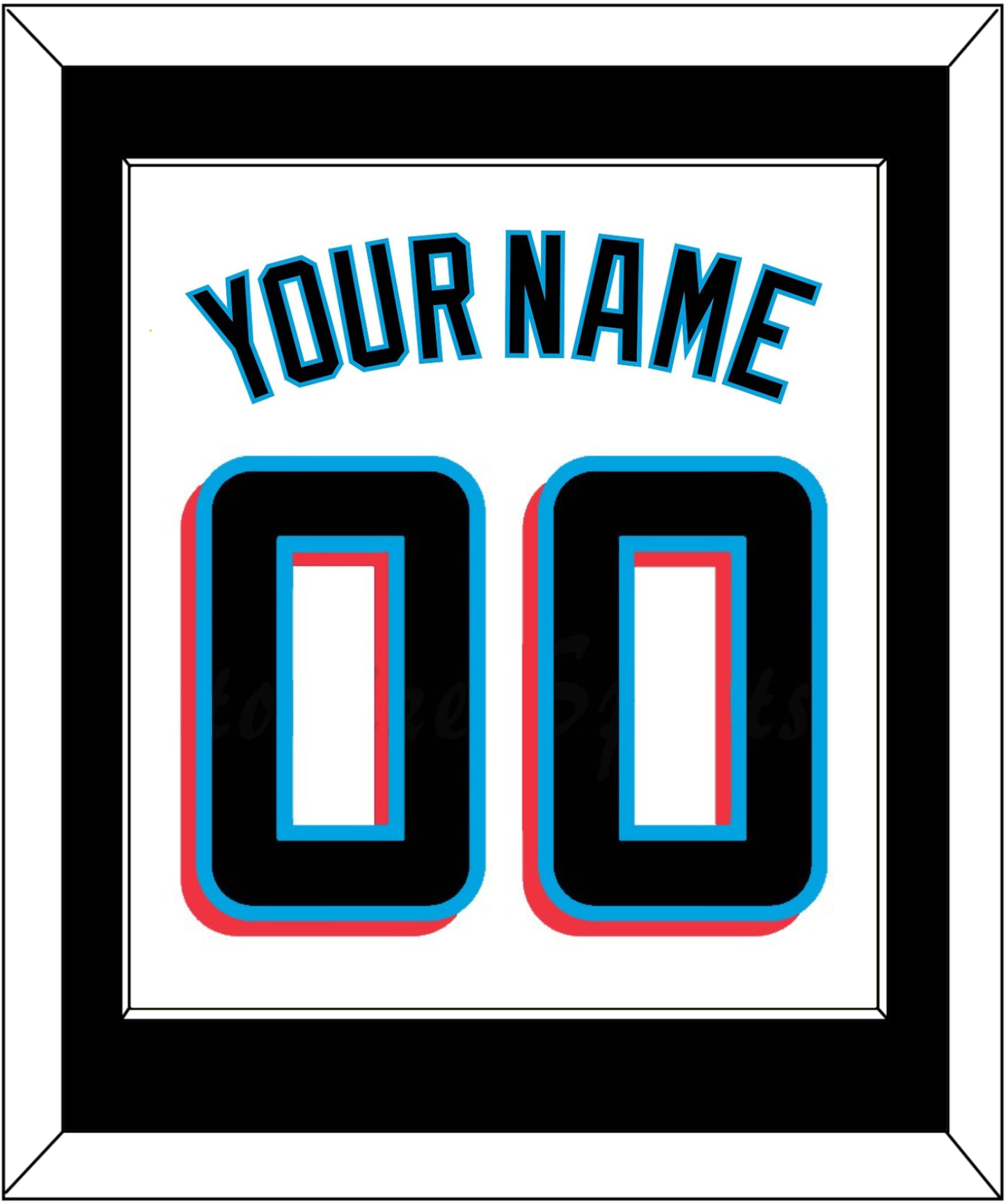 Miami Name & Number - Home White - Essential Tier 2