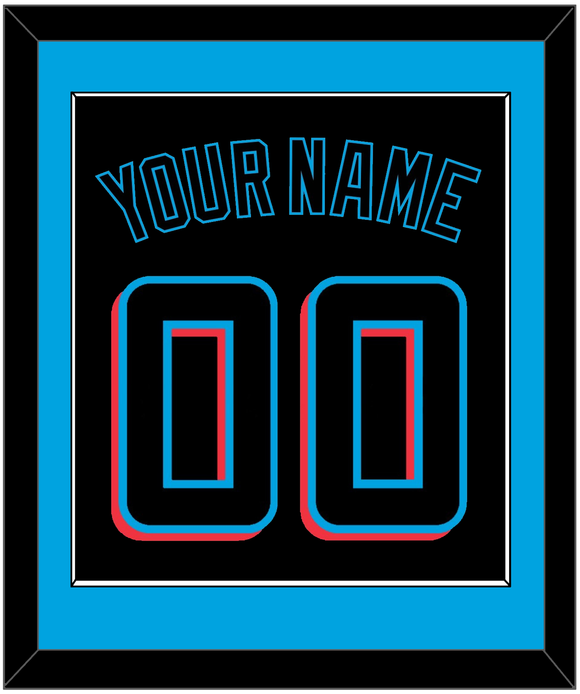 Miami Name & Number - Alternate Black (2019-2023) - Single Mat 2