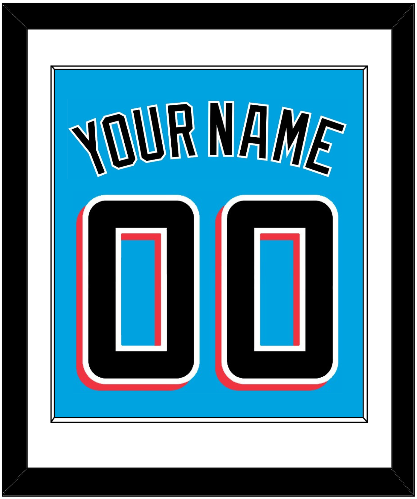 Miami Name & Number - Alternate Blue - Essential Tier 1