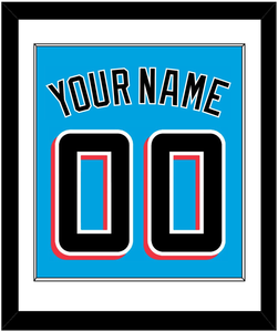 Miami Name & Number - Alternate Blue - Single Mat 1