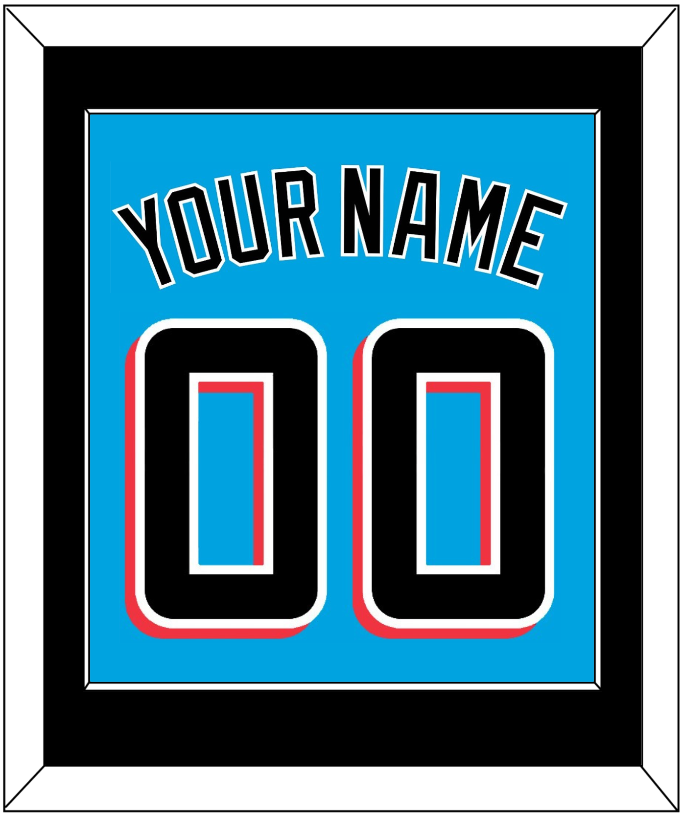 Miami Name & Number - Alternate Blue - Essential Tier 2