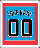 Miami Name & Number - Alternate Blue - Single Mat 3