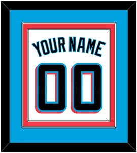 Miami Name & Number - Home White - Double Mat 2