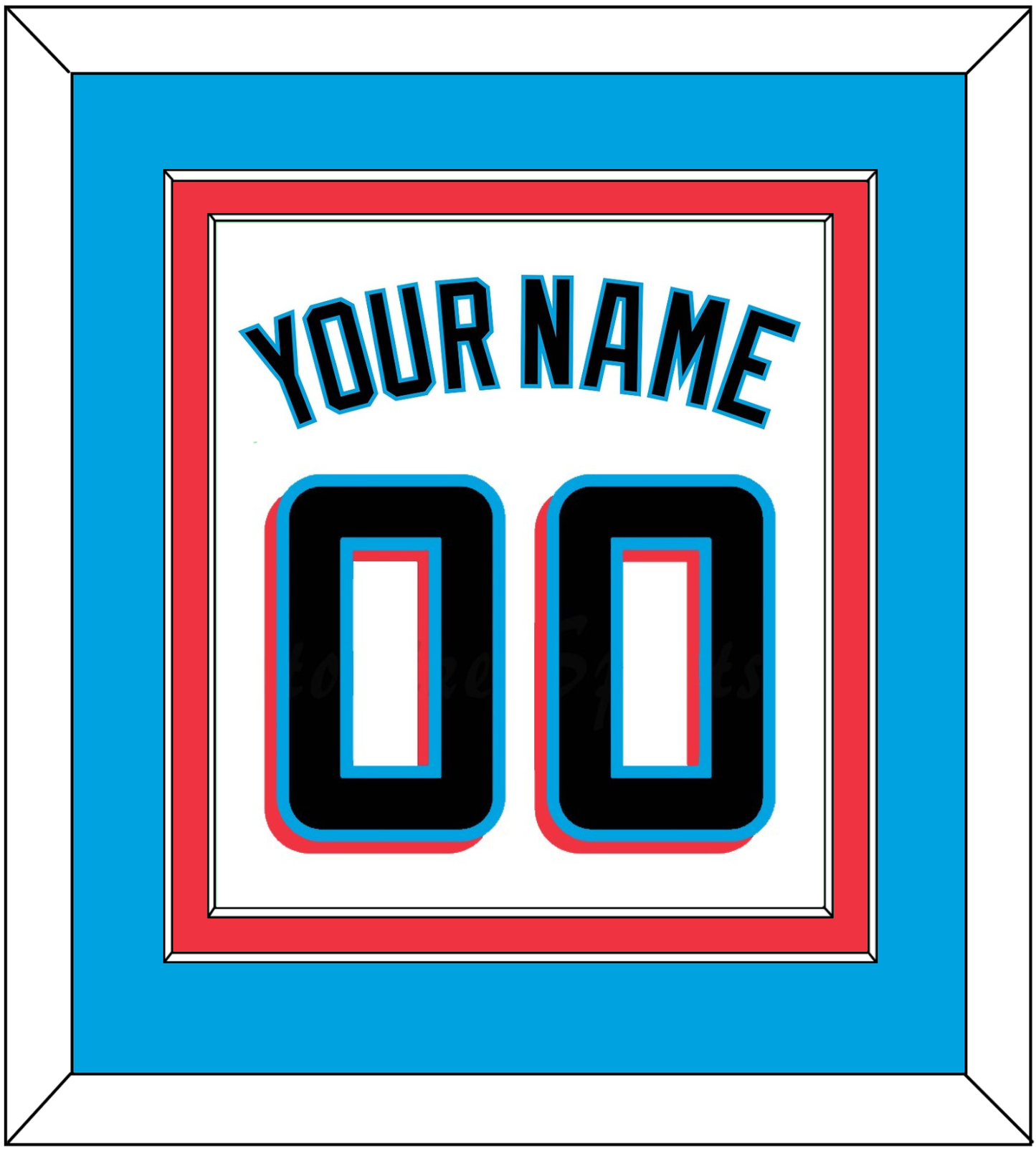 Miami Name & Number - Home White - Signature Tier 2