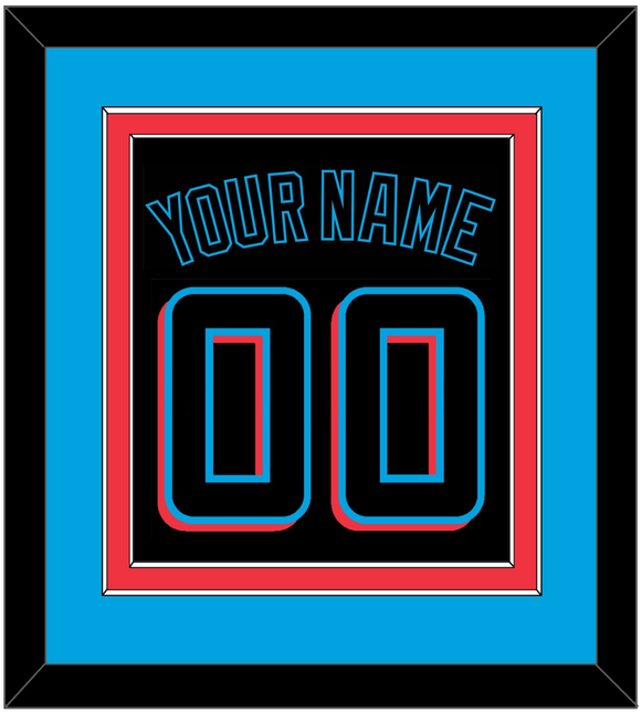 Miami Name & Number - Alternate Black (2019-2023) - Double Mat 3