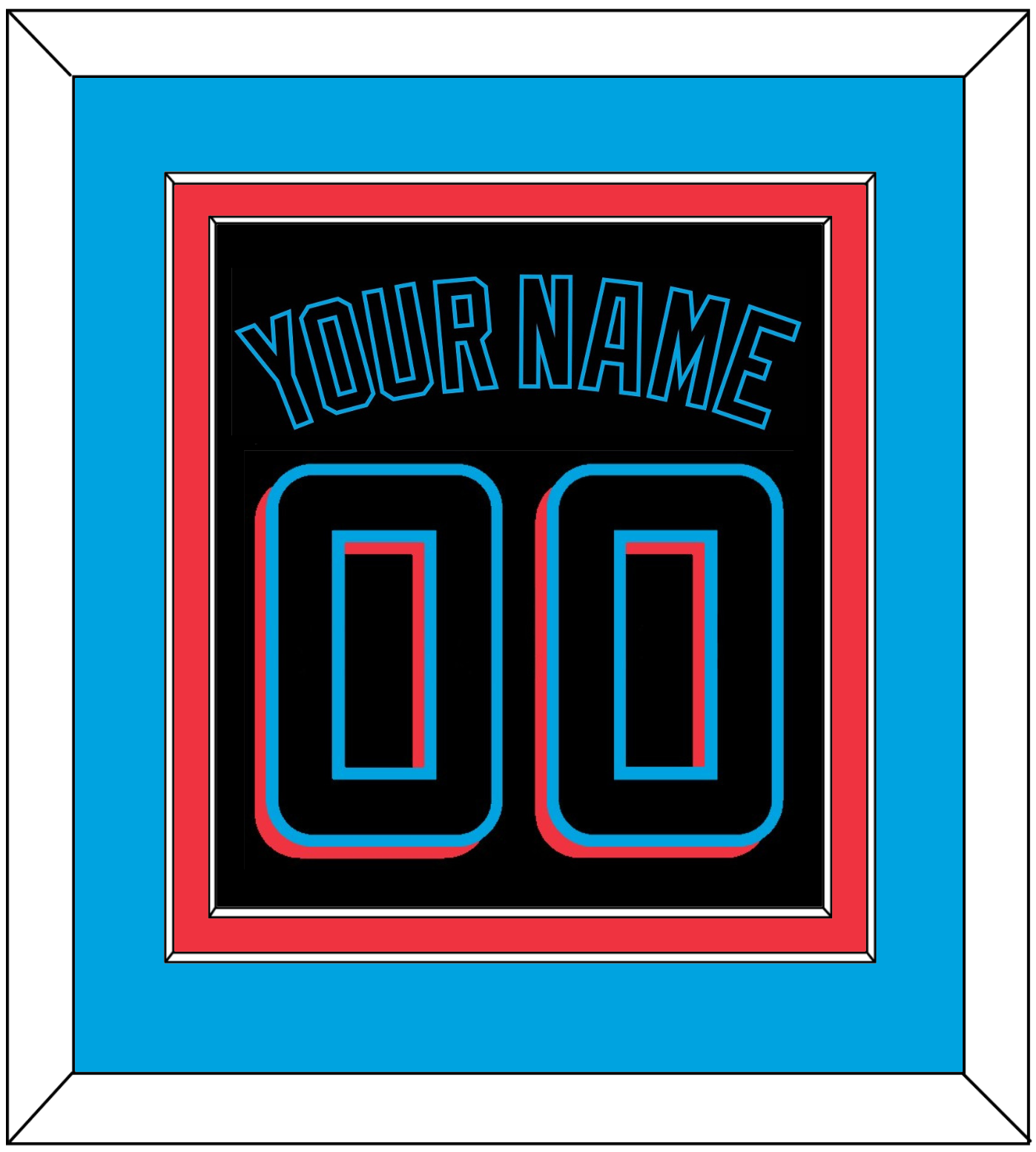 Miami Name & Number - Alternate Black (2019-2023) - Signature Tier 3