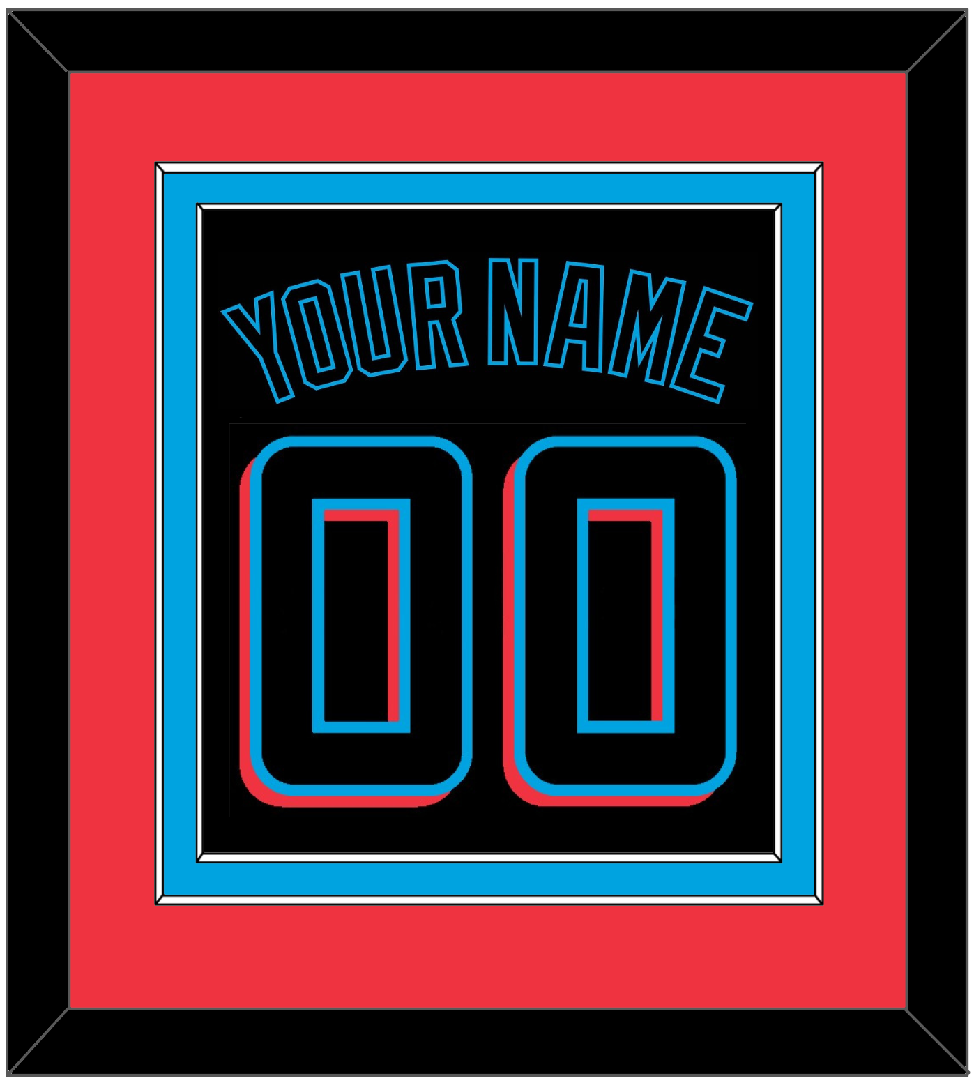 Miami Name & Number - Alternate Black (2019-2023) - Signature Tier 4