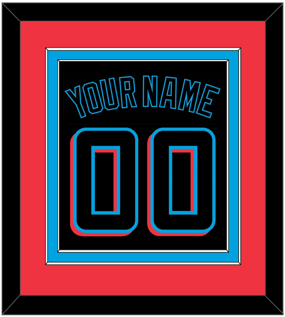 Miami Name & Number - Alternate Black (2019-2023) - Double Mat 4