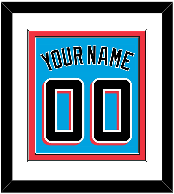 Miami Name & Number - Alternate Blue - Double Mat 1