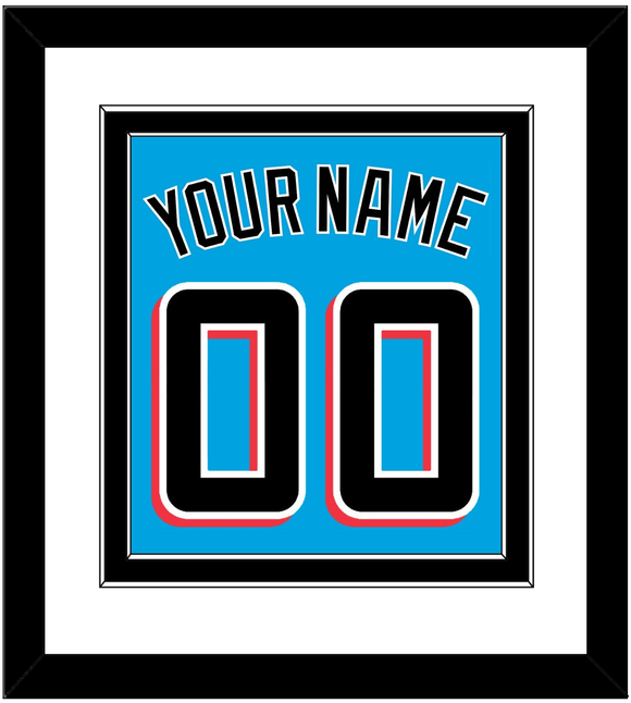 Miami Name & Number - Alternate Blue - Double Mat 2