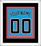 Miami Name & Number - Alternate Blue - Double Mat 3