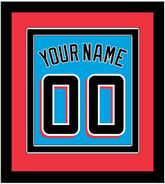Miami Name & Number - Alternate Blue - Double Mat 4
