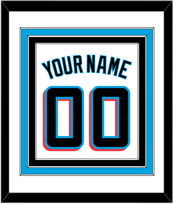 Miami Name & Number - Home White - Triple Mat 1