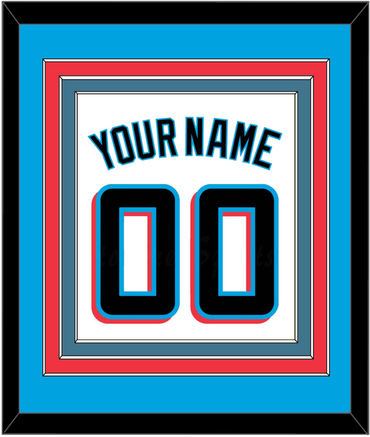 Miami Name & Number - Home White - Premier Tier 2