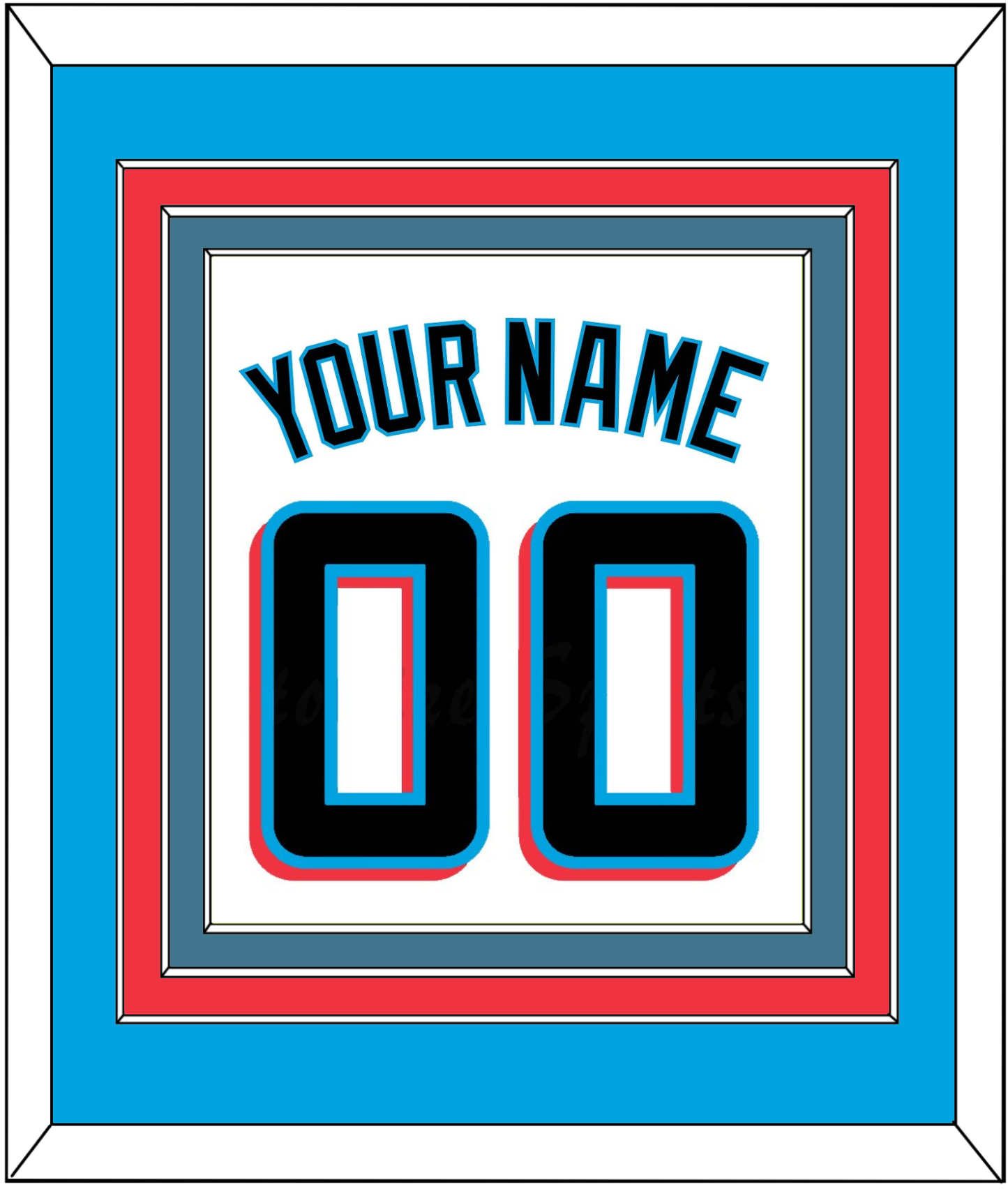 Miami Name & Number - Home White - Premier Tier 2