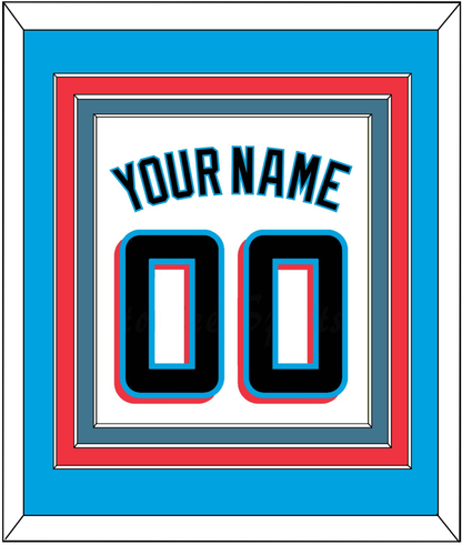 Miami Name & Number - Home White - Premier Tier 2