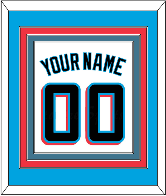 Miami Name & Number - Home White - Premier Tier 2