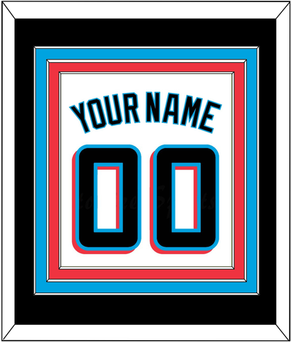 Miami Name & Number - Home White - Premier Tier 3