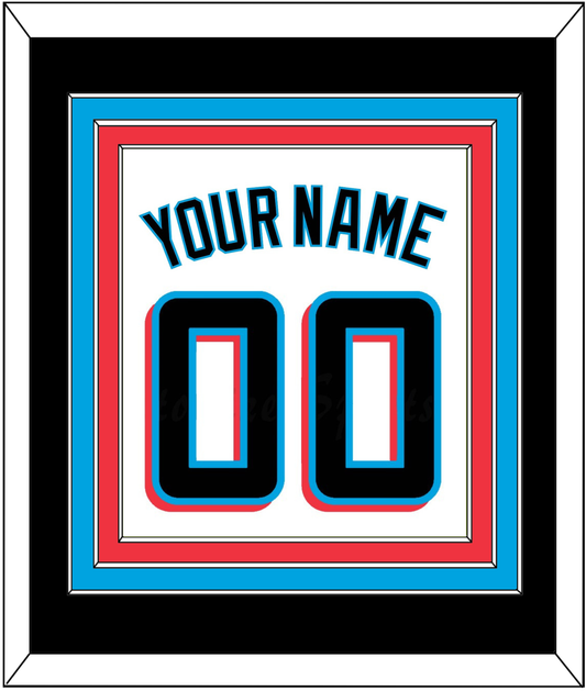 Miami Name & Number - Home White - Premier Tier 3