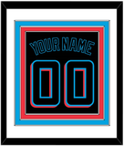 Miami Name & Number - Alternate Black (2019-2023) - Triple Mat 1