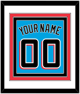 Miami Name & Number - Alternate Blue - Triple Mat 1