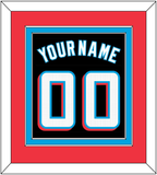 Miami Name & Number - Alternate Black - Double Mat 4