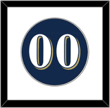 Milwaukee Number - Alternate Road Navy (2016-2019) - Single Mat 1