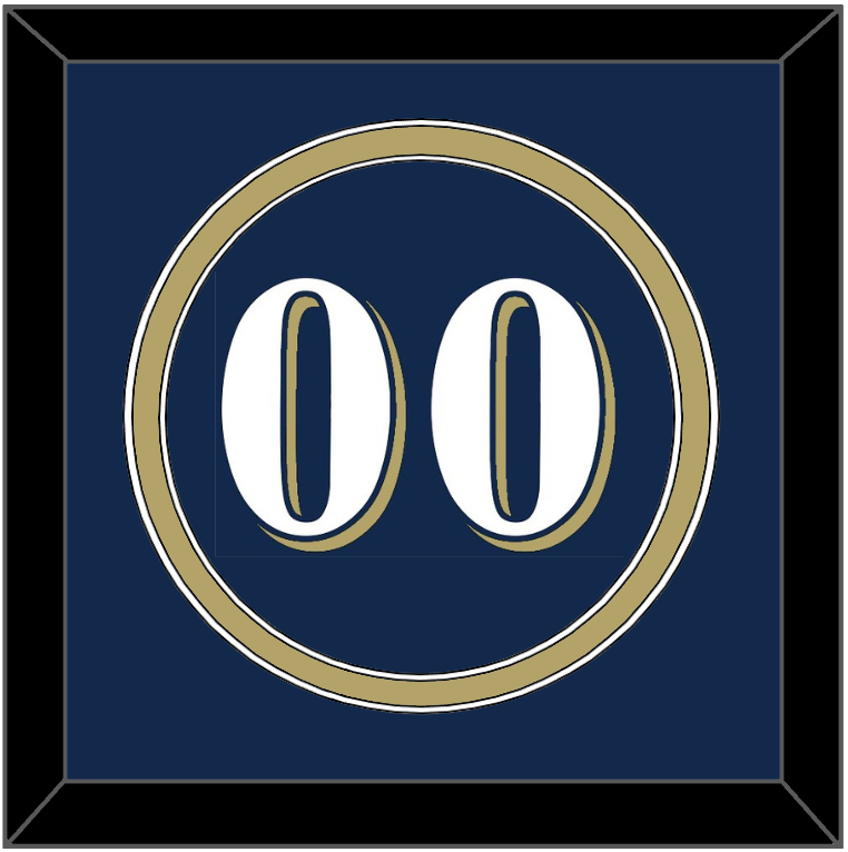 Milwaukee Number - Alternate Road Navy (2016-2019) - Signature Tier 2