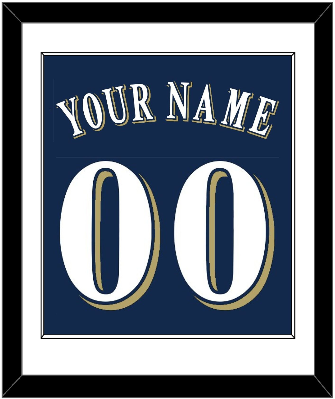 Milwaukee Name & Number - Alternate Road Navy (2016-2019) - Essential Tier 1